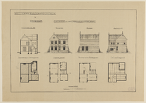 217561 Doorsneden, aanzichten en plattegronden van onderwijzerswoning van de Ned. Herv. Diaconieschool (Van Asch van ...